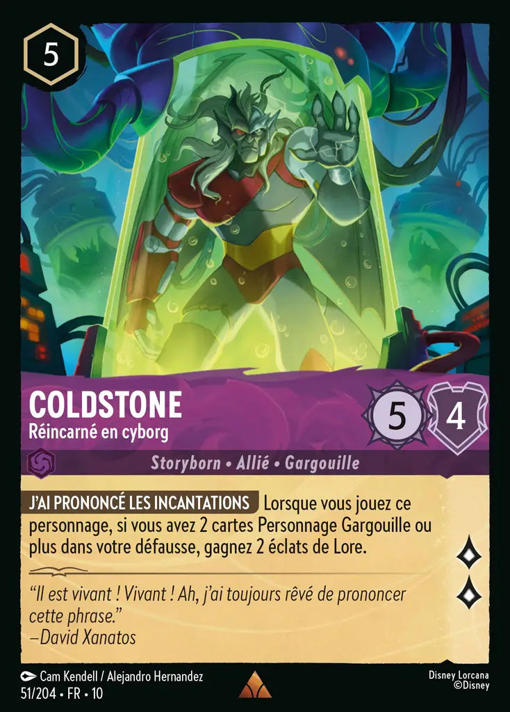 Coldstone - Réincarné en cyborg (51/204) - LDLP - Rare - Cold Foil