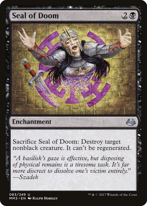 Seal of Doom (MM3-083) - uncommon