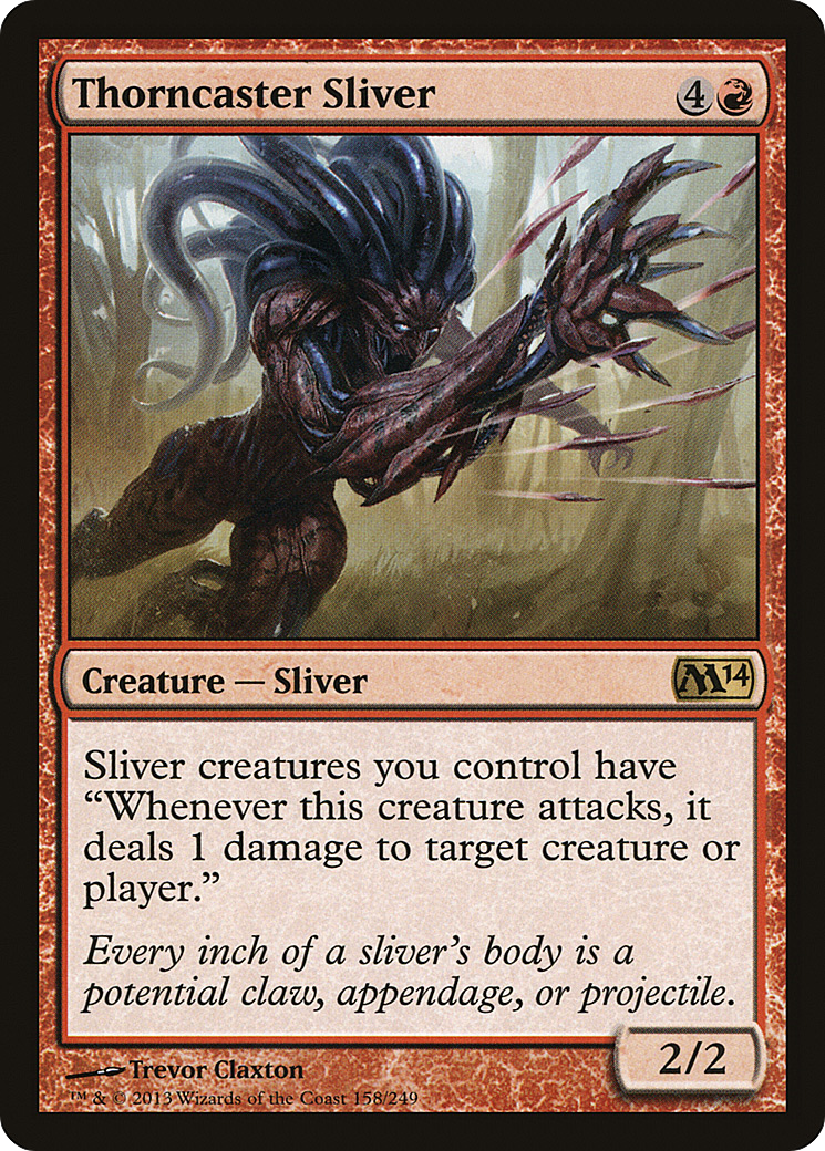 Thorncaster Sliver (M14-158) - rare - Foil