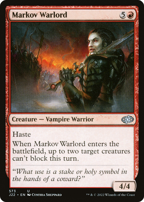 Markov Warlord (J22-573) - uncommon