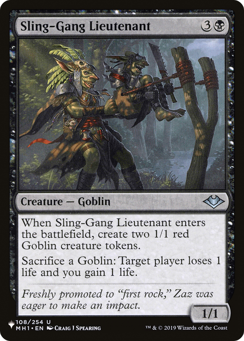 Sling-Gang Lieutenant (LIST-MH1-108) - uncommon