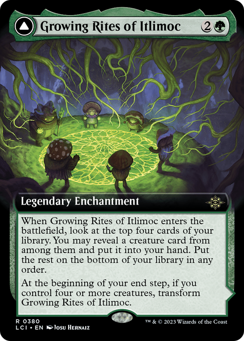 Growing Rites of Itlimoc // Itlimoc, Cradle of the Sun (LCI-380) - rare: (Extended Art) - Foil