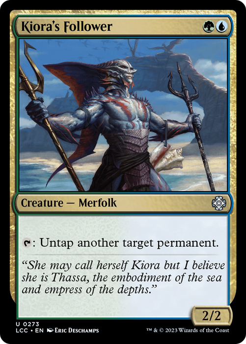 Kiora's Follower (LCC-273) - uncommon