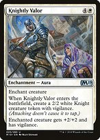 Knightly Valor (M19-020) - uncommon - Foil