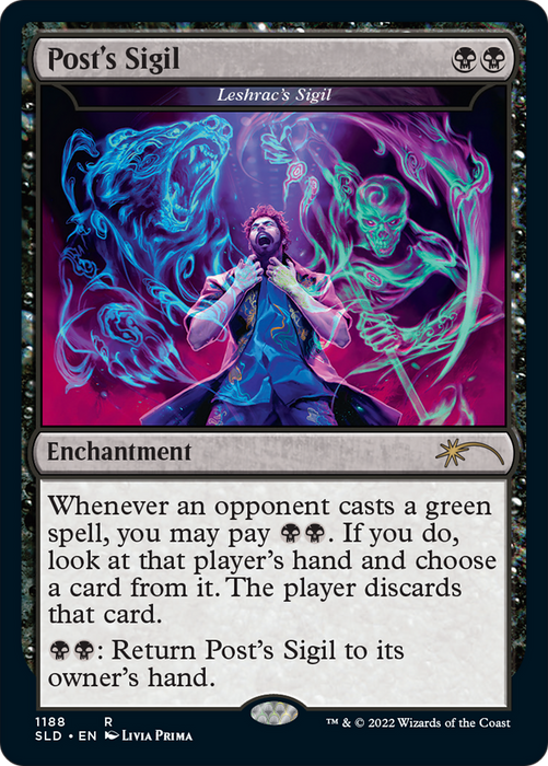 Leshrac's Sigil (SLD-1188) - rare / Post's Sigil - Foil
