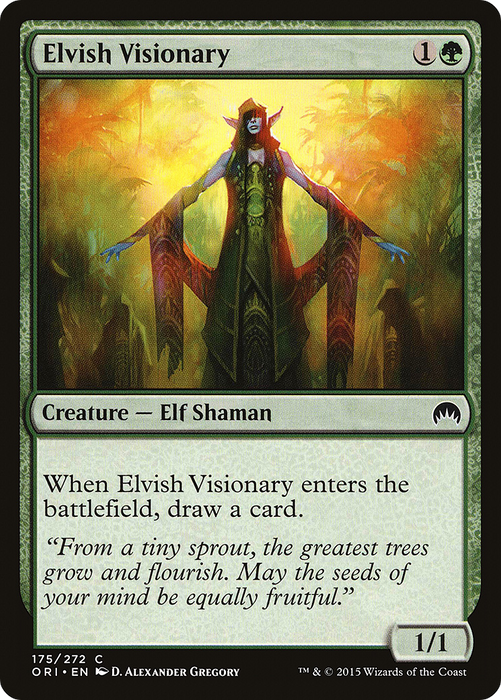 Elvish Visionary (ORI-175) - common - Foil