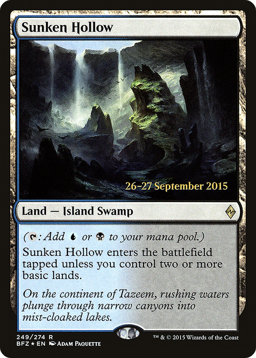 Sunken Hollow (PRE-249S) - rare - Foil