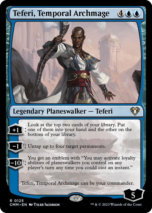 Teferi, Temporal Archmage (CMM-125) - rare - Foil
