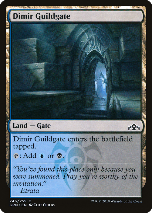 Dimir Guildgate (GRN-246) - common