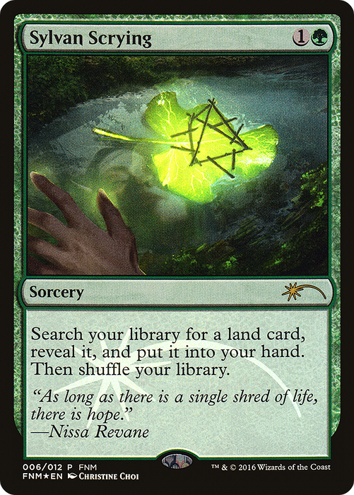 Sylvan Scrying (FNM-006) - rare - Foil