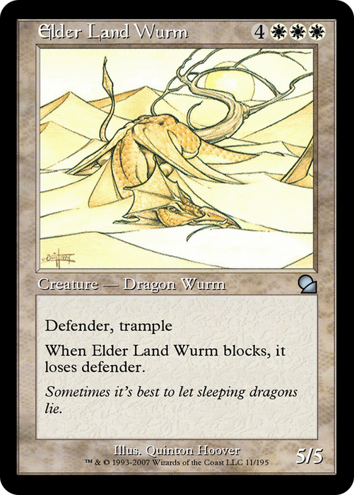 Elder Land Wurm (ME1-011) - uncommon - Foil