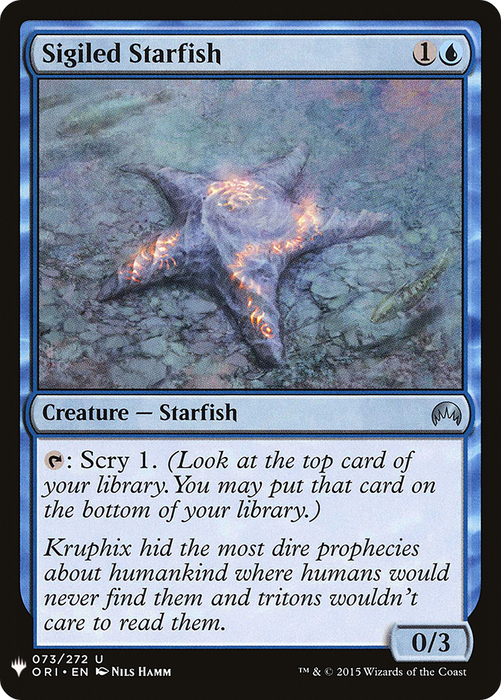 Sigiled Starfish (LIST-ORI-73) - uncommon