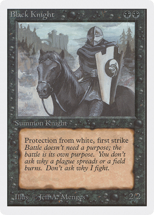 Black Knight (2ED-095) - uncommon