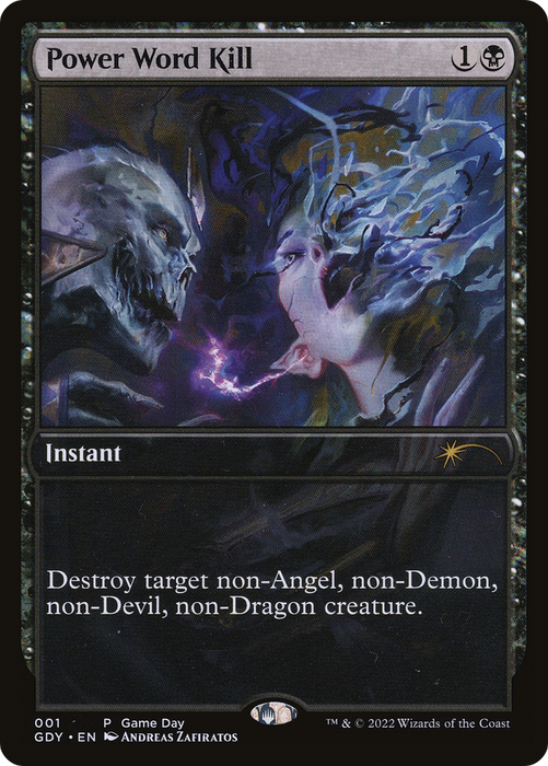 Power Word Kill (GAME-001) - rare - Foil