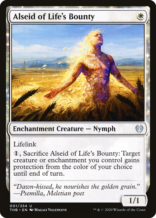 Alseid of Life's Bounty (THB-001) - uncommon: (enchantment) - Foil