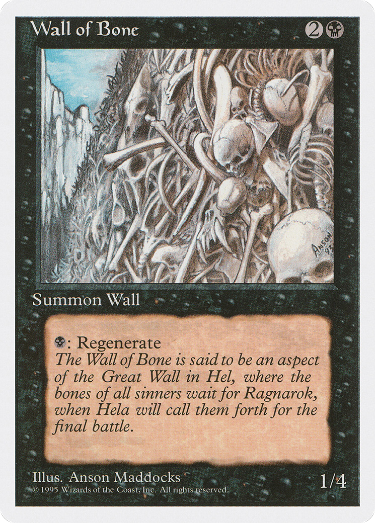 Wall of Bone (4ED-168) - uncommon