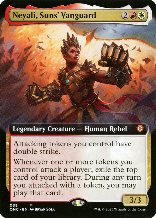 Neyali, Suns' Vanguard (ONC-038) - mythic: (Extended Art) - Foil