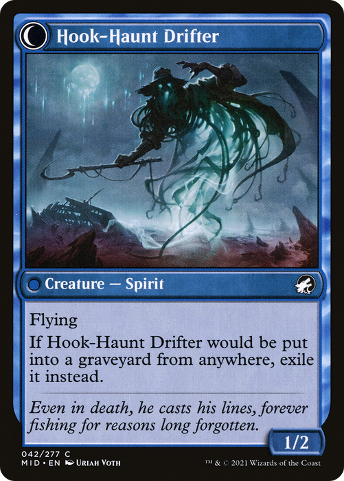 Baithook Angler // Hook-Haunt Drifter (MID-042) - common: (Double Faced Transform) - Foil