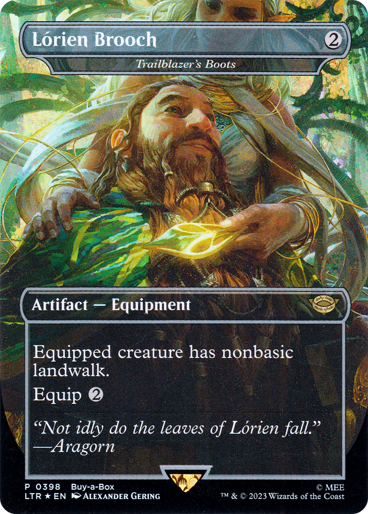 Trailblazer's Boots (BABP-398) - rare / Lórien Brooch (Borderless) - Foil