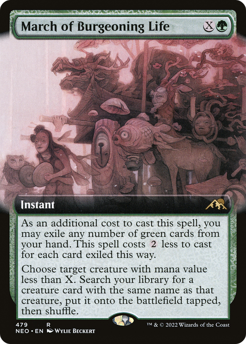 March of Burgeoning Life (NEO-479) - rare: (Extended Art)