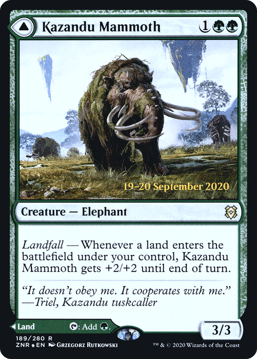 Kazandu Mammoth // Kazandu Valley (PRE-189S) - rare - Foil