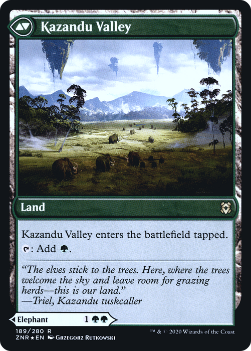 Kazandu Mammoth // Kazandu Valley (PRE-189S) - rare - Foil