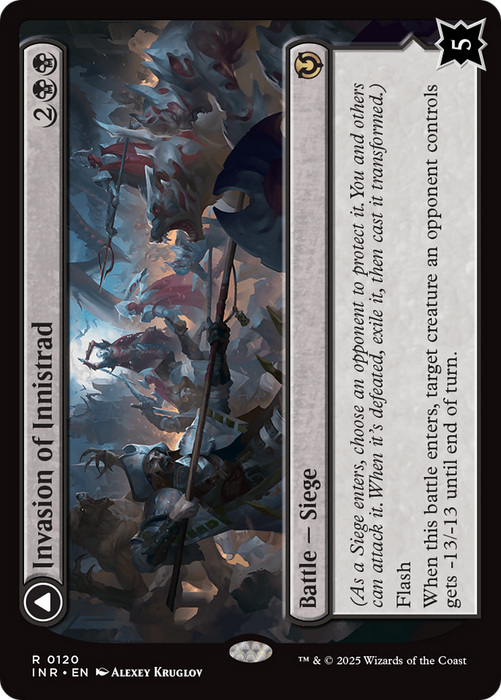 Invasion of Innistrad // Deluge of the Dead (INR-120) - rare: (enchantment) - Foil