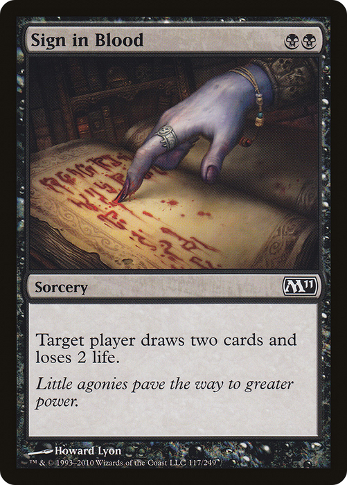 Sign in Blood (M11-117) - common