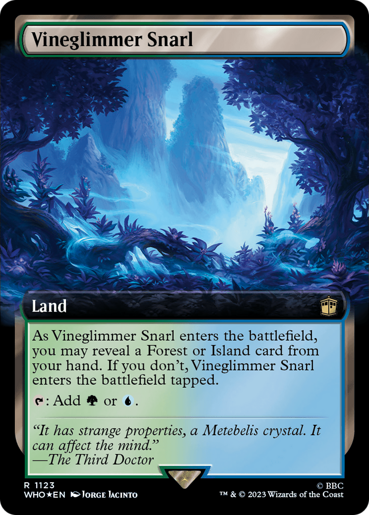 Vineglimmer Snarl (WHO-1123) - rare: (Extended Art) - Foil