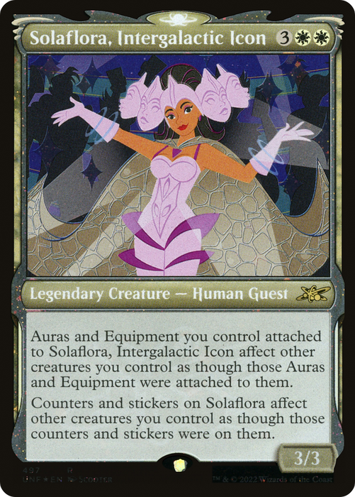 Solaflora, Intergalactic Icon (UNF-497) - rare: (Showcase) - Foil