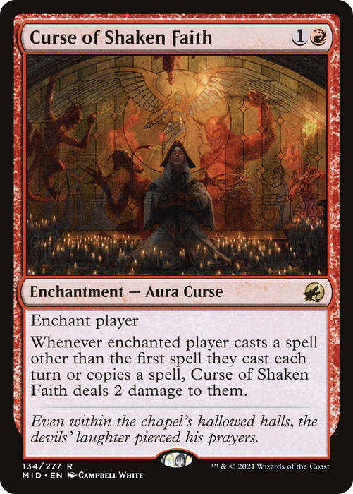 Curse of Shaken Faith (MID-134) - rare