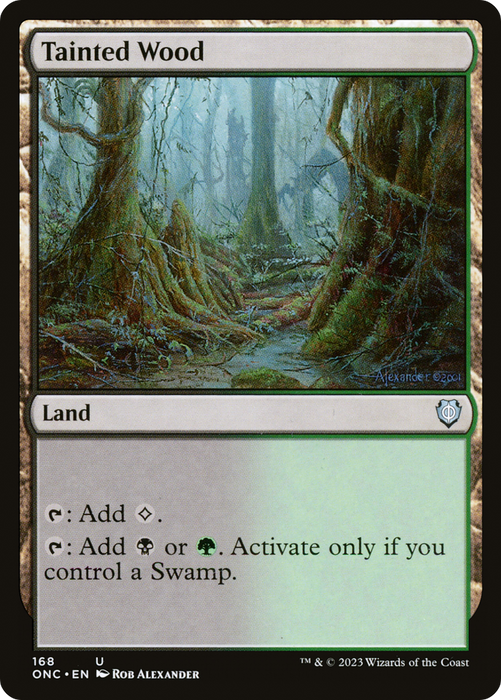 Tainted Wood (ONC-168) - uncommon - Foil