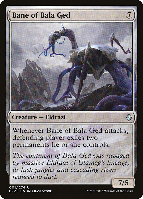 Bane of Bala Ged (BFZ-001) - uncommon - Foil