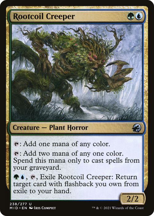 Rootcoil Creeper (MID-238) - uncommon