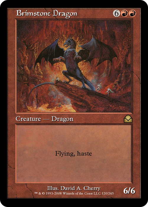 Brimstone Dragon (ME2-120) - rare - Foil
