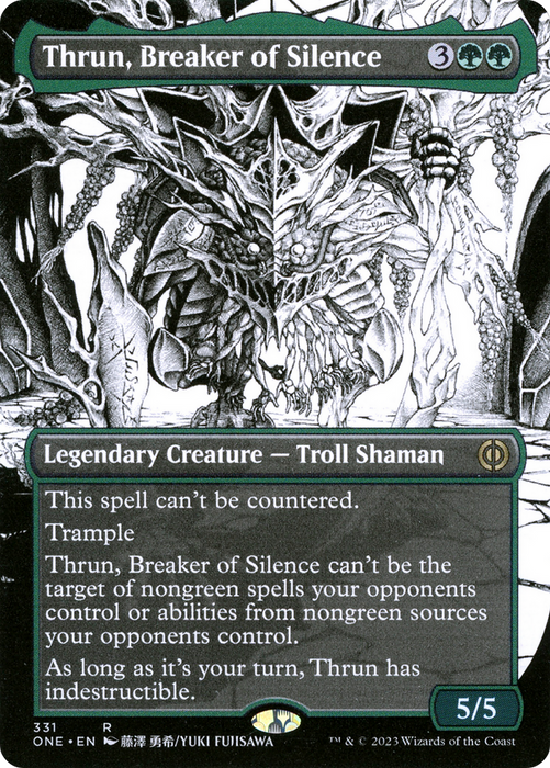 Thrun, Breaker of Silence (ONE-331) - rare: (Showcase) (Borderless)