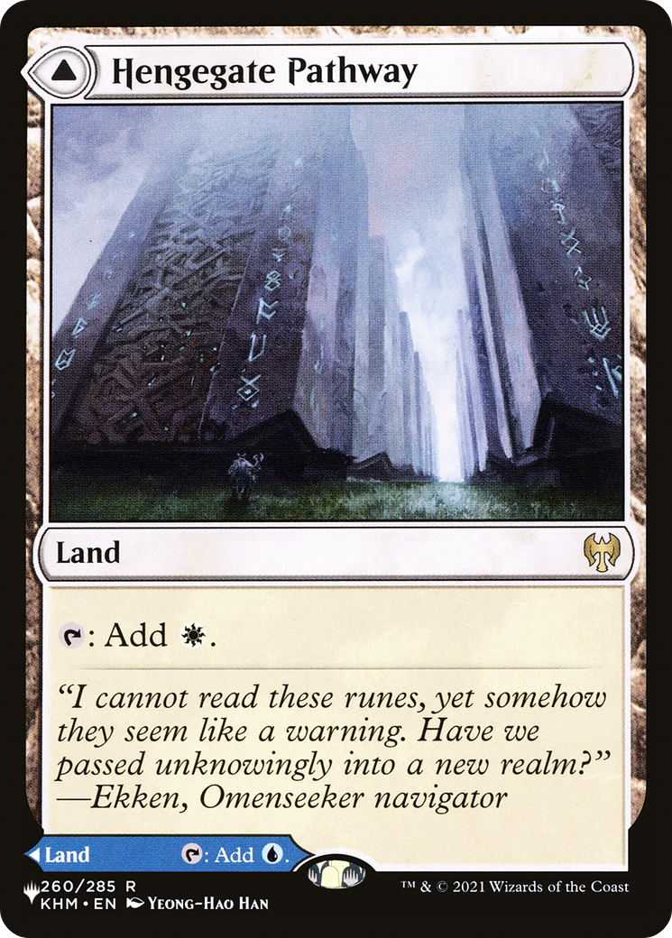 Hengegate Pathway // Mistgate Pathway (LIST-KHM-260) - rare