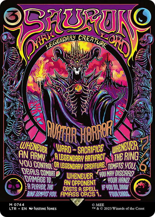 Sauron, the Dark Lord (LTR-744) - mythic (Borderless)