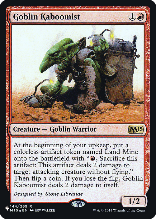 Goblin Kaboomist (LIST-M15-144) - rare - Foil