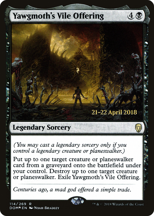 Yawgmoth's Vile Offering (PRE-114S) - rare - Foil