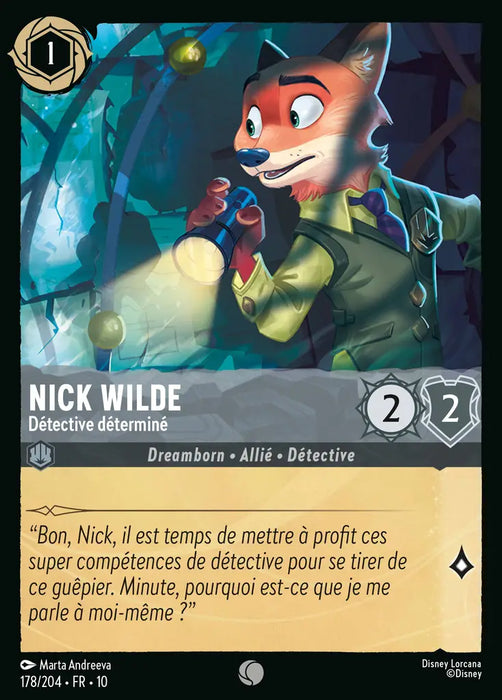 Nick Wilde - Détective déterminé (178/204) - LDLP - Commune - Cold Foil