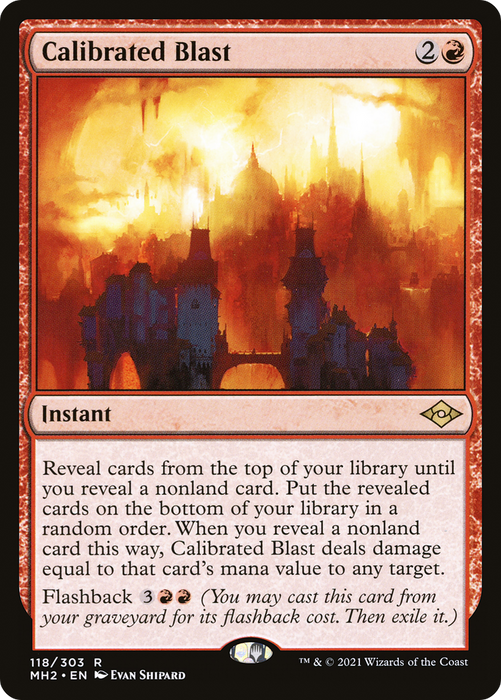 Calibrated Blast (MH2-118) - rare - Foil