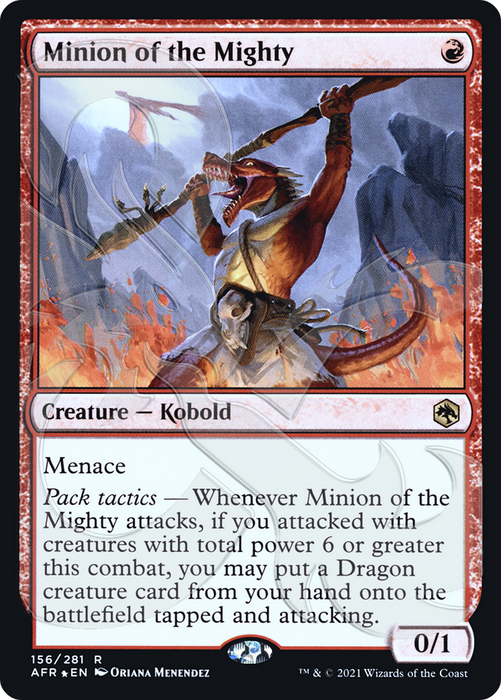 Minion of the Mighty (AFR&-156A) - rare - Foil