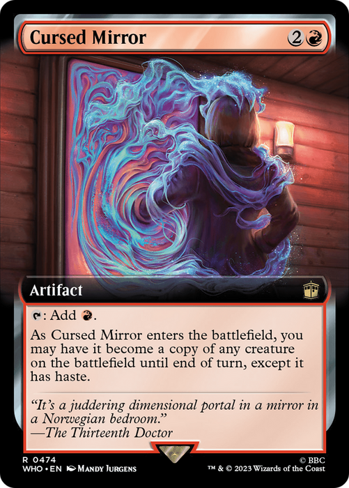 Cursed Mirror (WHO-474) - rare: (Extended Art) - Foil