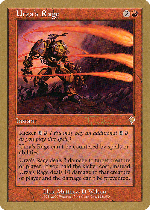 Urza's Rage (WCD-JT178) - rare