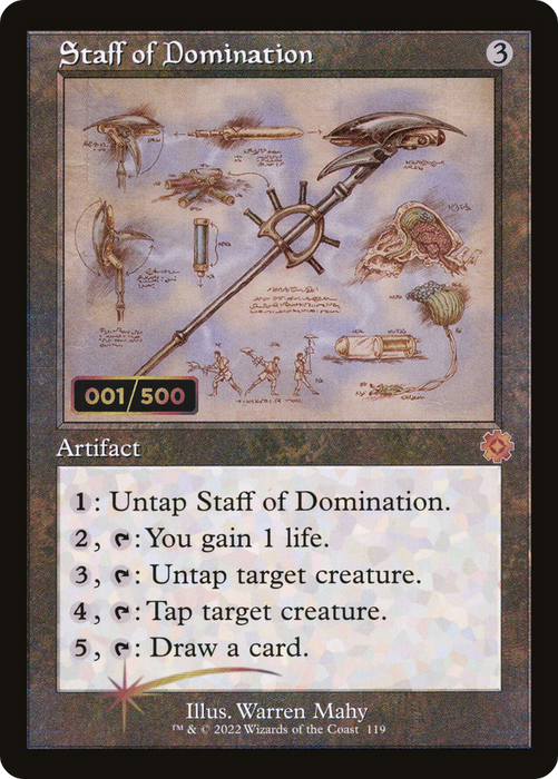 Staff of Domination (BRR-119Z) - mythic - Foil