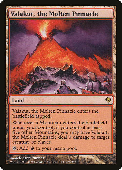 Valakut, the Molten Pinnacle (ZEN-228) - rare - Foil