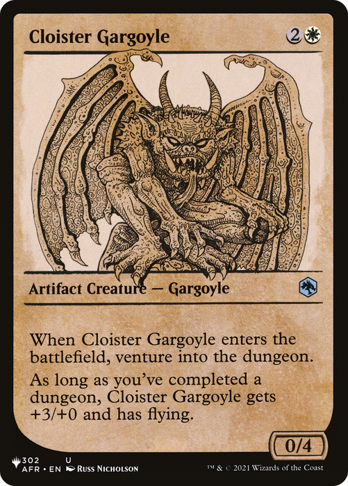Cloister Gargoyle (LIST-AFR-302) - uncommon: (Showcase)