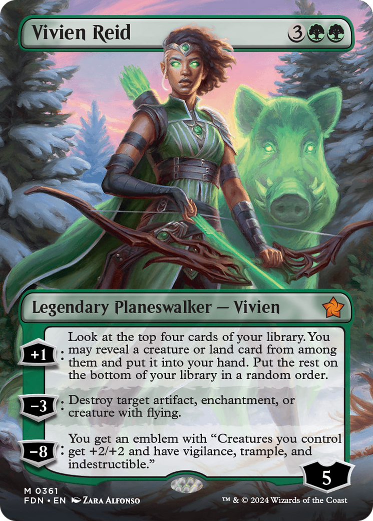 Vivien Reid (FDN-361) - mythic (Borderless) - Foil