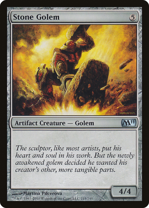 Stone Golem (M11-215) - uncommon - Foil